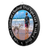 Benutzerdefiniert Geschenk für das Foto-Kartentafe Dartscheibe (Vorderseite rechts)