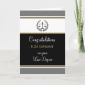 Benutzerdefiniert, Glückwunschs Abschluss-Karte Karte (Vorderseite)