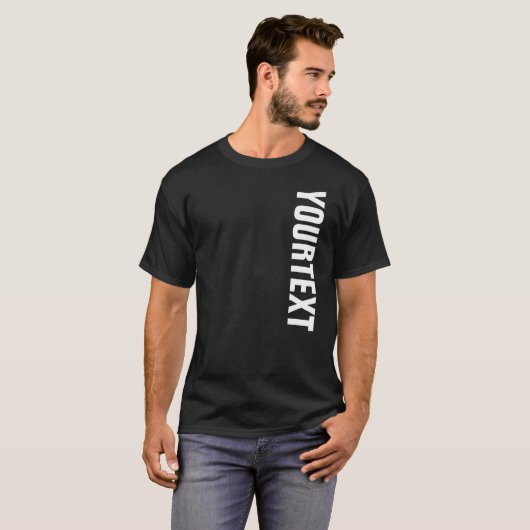 Benutzerdefiniert Groß formatierter Großer Schrift T-Shirt (Vorne ganz)