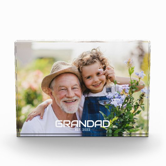 Benutzerdefiniert Großvater Etabliert Modern Fett Fotoblock (Vorderseite)