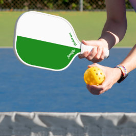 Benutzerdefiniert Grün und Weiß Pickleball Schläger