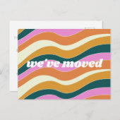 Benutzerdefiniert haben wir neue Zuhause Retro Vib Postkarte (Vorne/Hinten)