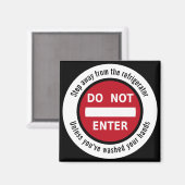 Benutzerdefiniert Hände waschen KEIN EINTRAG Magnet (Vorderseite/Rückseite)