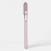 Benutzerdefiniert hellpastellfarbene Rose Mauve Bl iPhone Hülle (Linke Seite)