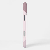Benutzerdefiniert hellpastellfarbene Rose Mauve Bl iPhone Hülle (Rechte Seite)
