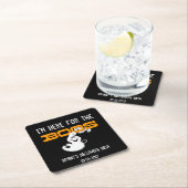 Benutzerdefiniert hier für Boos-Halloween-Party-Un Rechteckiger Pappuntersetzer (Vor Ort)