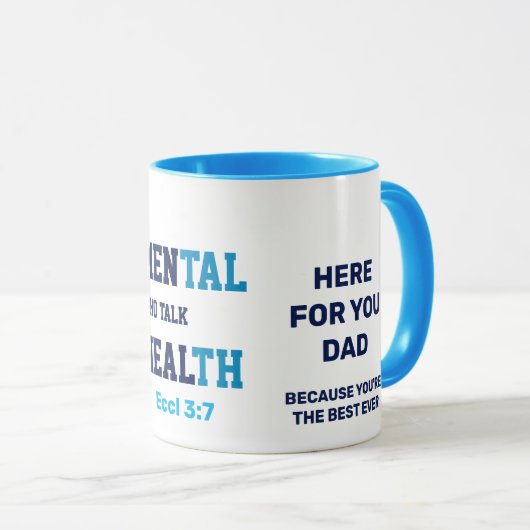 Benutzerdefiniert HIER FÜR SIE VATER Psychische Ge Tasse (VorderseiteRechts)