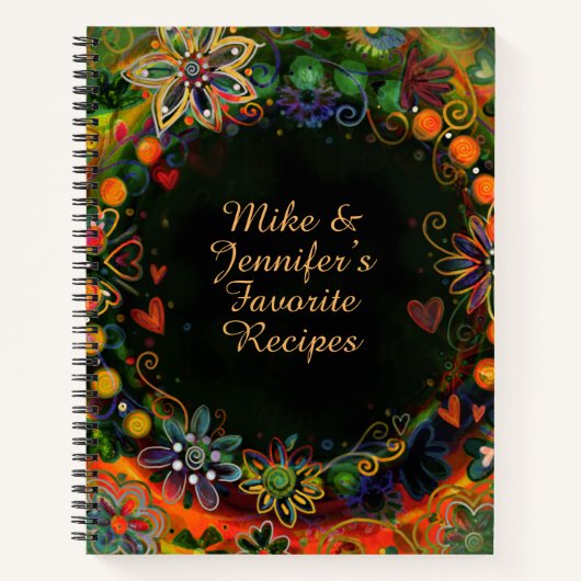 Benutzerdefiniert Hinzufügen eines Blumenfavoriten Notizblock (Vorderseite)