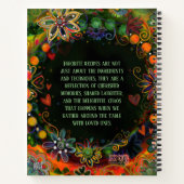 Benutzerdefiniert Hinzufügen eines Blumenfavoriten Notizblock (Rückseite)