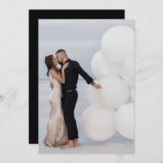 Benutzerdefiniert Hinzufügen eines eigenen Foto-Ho Einladung (Vorne/Hinten)