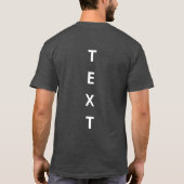 Benutzerdefiniert Hinzufügen eines Textes hier Mod T-Shirt (Rückseite)