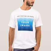 Benutzerdefiniert Hinzufügen von Bildtext und QR-C T-Shirt (Vorderseite)