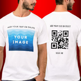Benutzerdefiniert Hinzufügen von Bildtext und QR-C T-Shirt