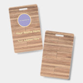 Benutzerdefiniert Holz Ausweis (Vorder- & Rückseite)