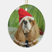 Benutzerdefiniert, Hundeschmuck personalisieren Keramik Ornament (Links)