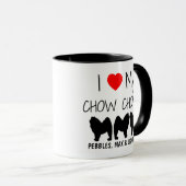 Benutzerdefiniert I Liebe der drei Optionen Tasse (VorderseiteRechts)