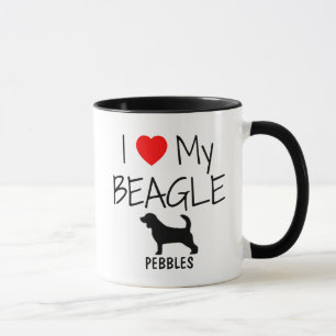 Benutzerdefiniert I Liebe Mein Beagle Tasse