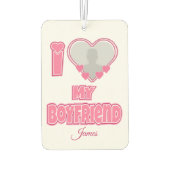 Benutzerdefiniert I Liebe Mein Freund - Foto und N Autolufterfrischer (Rückseite)