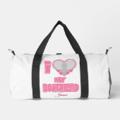 Benutzerdefiniert I Liebe Mein Freund - Foto und N Duffle Bag (Vorderseite)
