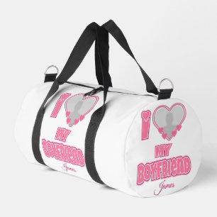 Benutzerdefiniert I Liebe Mein Freund - Foto und N Duffle Bag