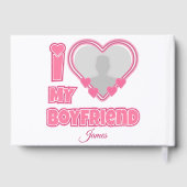 Benutzerdefiniert I Liebe Mein Freund - Foto und N Gästebuch (Rückseite)