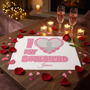 Benutzerdefiniert I Liebe Mein Freund - Foto und N Geschenkpapier
