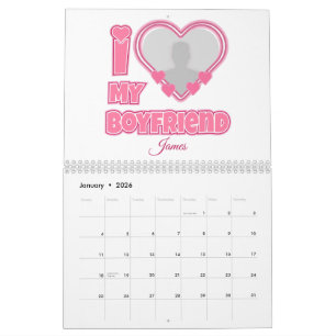 Benutzerdefiniert I Liebe Mein Freund - Foto und N Kalender