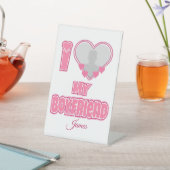 Benutzerdefiniert I Liebe Mein Freund - Foto und N Sockelschild (In SItu)