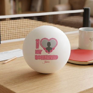 Benutzerdefiniert I Liebe Mein Freund - Foto und N Tischtennisball