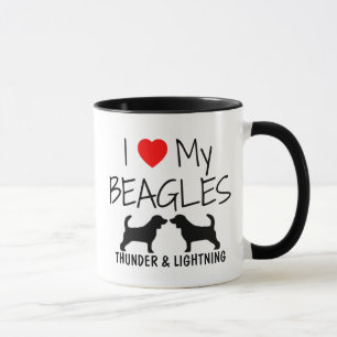 Benutzerdefiniert I Liebe Meine Beagle Tasse