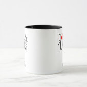 Benutzerdefiniert I Liebe Meine Vizsla-Tasse Tasse (Zentrum)