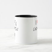 Benutzerdefiniert I Liebe My Chow Chow Tasse (Zentrum)