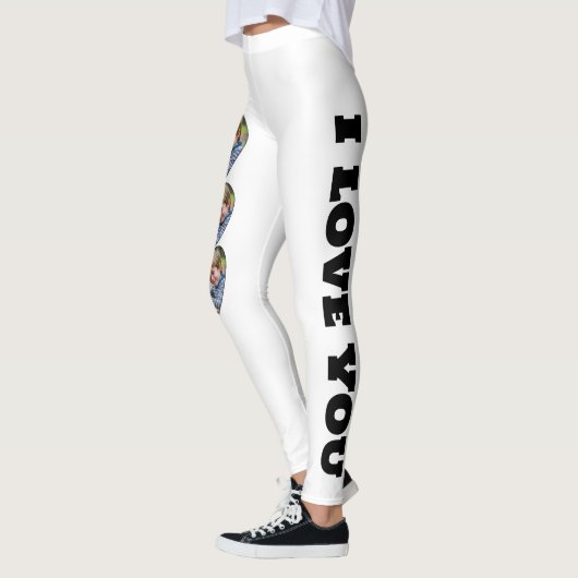 Benutzerdefiniert I Liebe Sie Leggings | Romantisc (Links)
