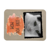 Benutzerdefiniert I Liebe Sie Mama Cat Foto Magnet (Horizontal)