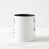 Benutzerdefiniert I-Liebe Tasse im Basisband (Zentrum)