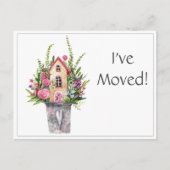 Benutzerdefiniert, ich habe mich bewegt, Aquarellb Postkarte (Vorderseite)