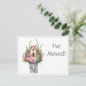 Benutzerdefiniert, ich habe mich bewegt, Aquarellb Postkarte (Stehend Vorderseite)