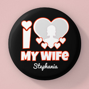 Benutzerdefiniert Ich liebe meine Frau – Name und  Button
