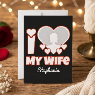 Benutzerdefiniert Ich liebe meine Frau – Name und  Save The Date