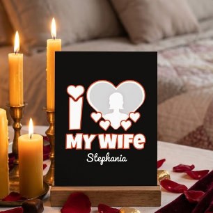 Benutzerdefiniert Ich liebe meine Frau – Name und  Tischnummer