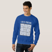 Benutzerdefiniert Ich löse Probleme SUDOKU Sweatshirt (Vorne ganz)