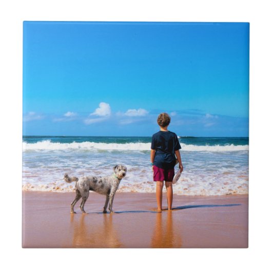 Benutzerdefiniert Ihr Foto Keramik Tile-Geschenk P Fliese (Vorderseite)