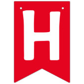 Benutzerdefiniert Ihr Foto mit Text Birthday Bunti Wimpelkette (Zweite Fahne)