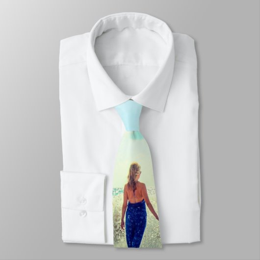 Benutzerdefiniert Ihr Foto Neck Tie Personalisiert Krawatte (Gebunden)