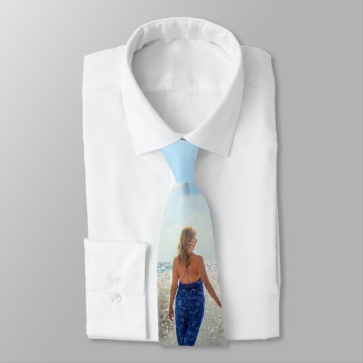 Benutzerdefiniert Ihr Foto Personalisiert Neck Tie Krawatte (Gebunden)