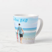 Benutzerdefiniert Ihr Vater Foto Latte Tasse Perso (Rechte Ecke)