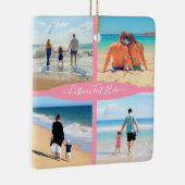 Benutzerdefiniert Ihre Foto Collage Text Weihnacht Keramikornament (Rechts)