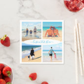 Benutzerdefiniert Ihre Foto Collage und Text Napki Serviette (Beispiel)