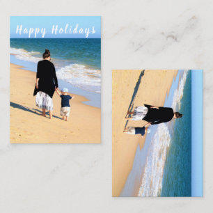 Benutzerdefiniert Ihre Foto Happy Holidays Card mi Mitteilungskarte