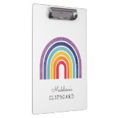 Benutzerdefiniert Ihre Kinder Art Name Modern Rain Klemmbrett (Rechts)